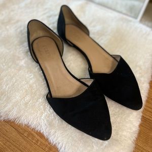 J.Crew Black Suede Flats
